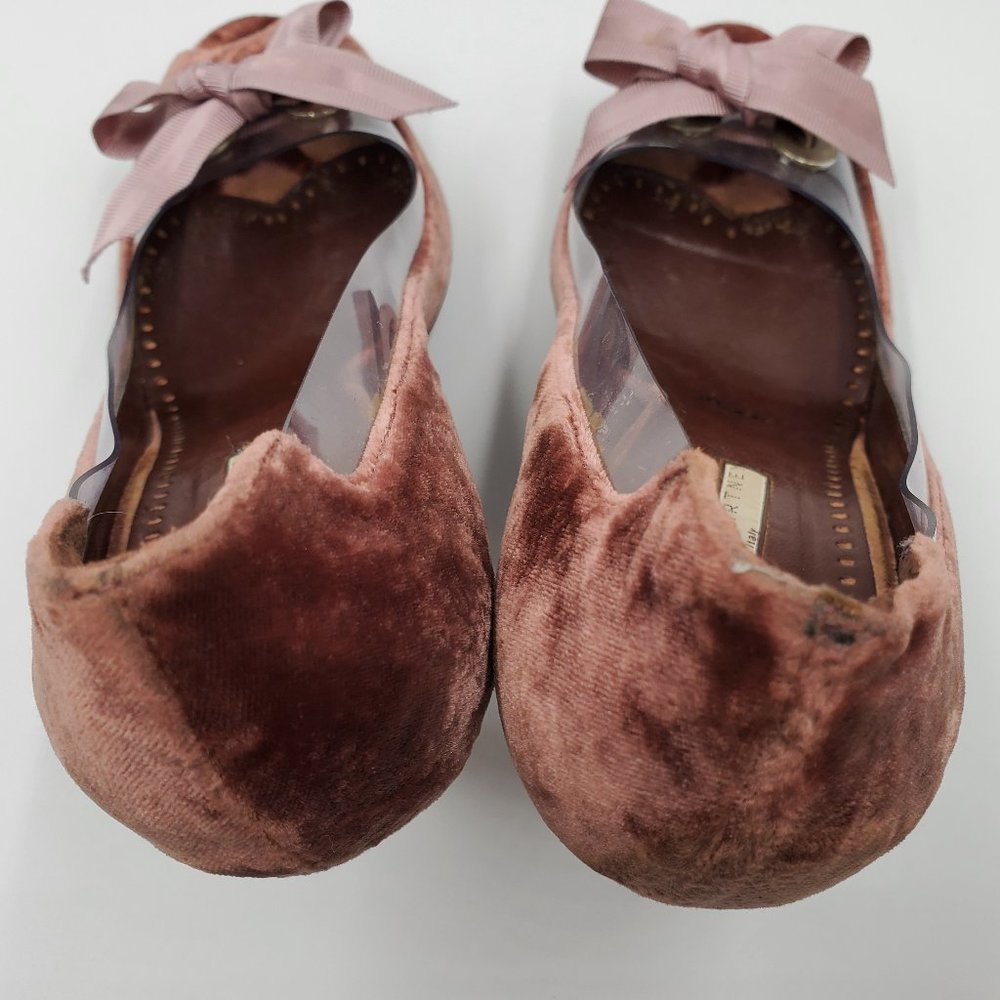 Stella McCartney Crushed Velvet Peep-toe Pumps - Picture 12 of 16